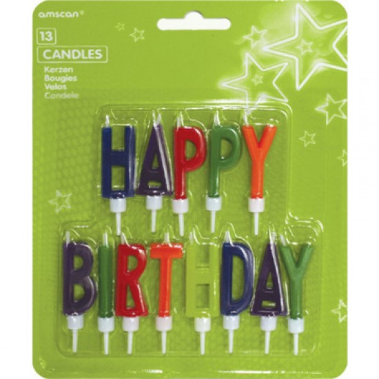 Int170698 13 candeline lettere happy birthay h.5.5 cm