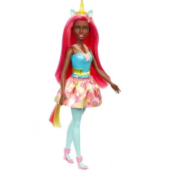 Hgr19 barbie dreamtopia unicornocon vestito celeste