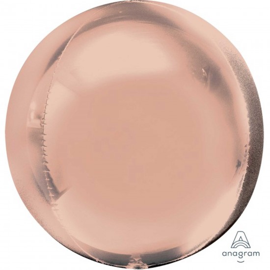 3618101 palloncino foil orbz oro rosa 43x45 cm