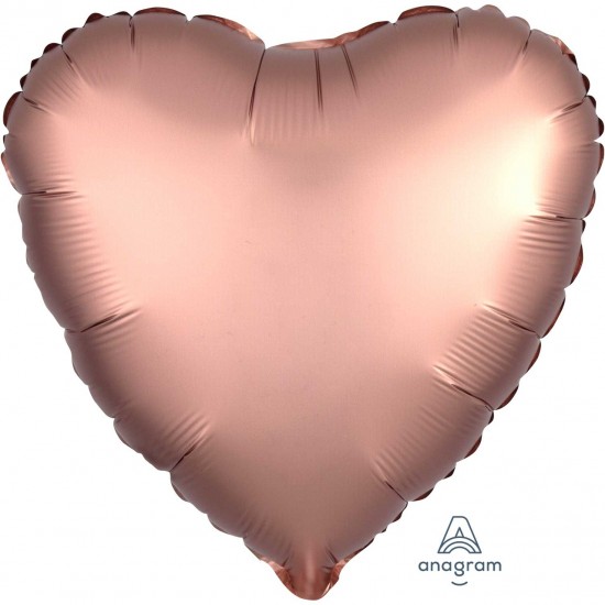 3682501 palloncino foil cuore satin luxe 43 cm rosa gold