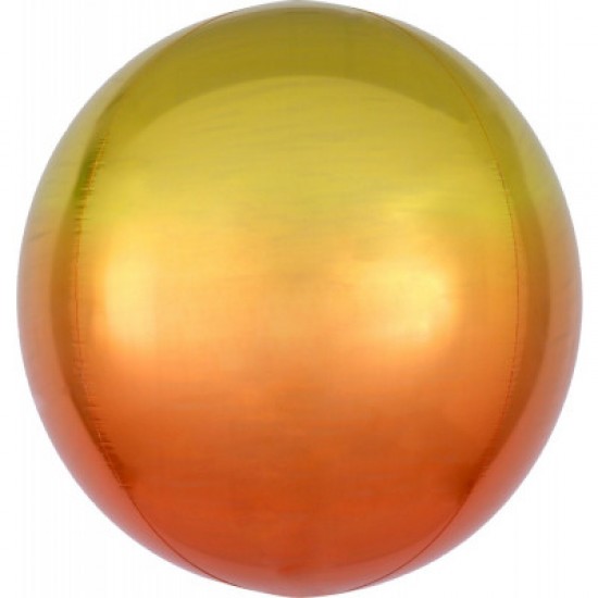 3984801 palloncino foil ombre' orbz giallo e arancione