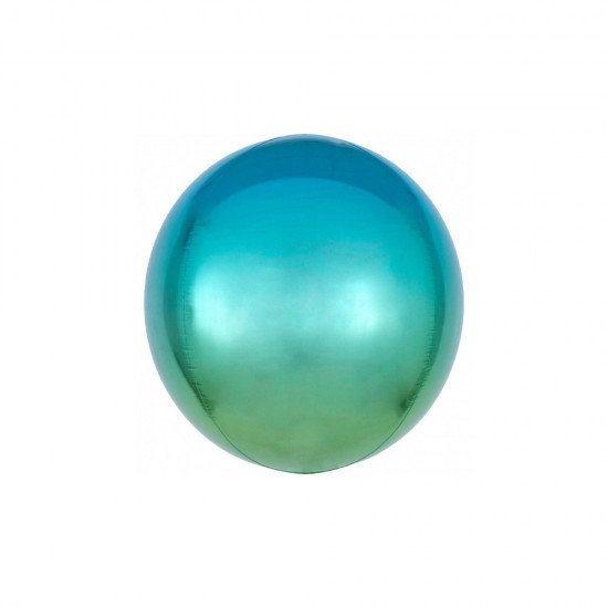 3984901 palloncino foil ombre' orbz blu e verde