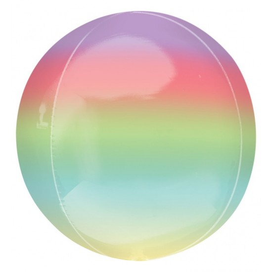 3985001 palloncino foil ombre' orbz arcobaleno