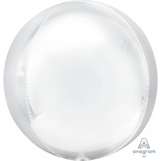 4030701 palloncino foil ombre' orbz bianco