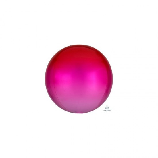4055301 palloncino foil ombre' orbz rosso e rosa