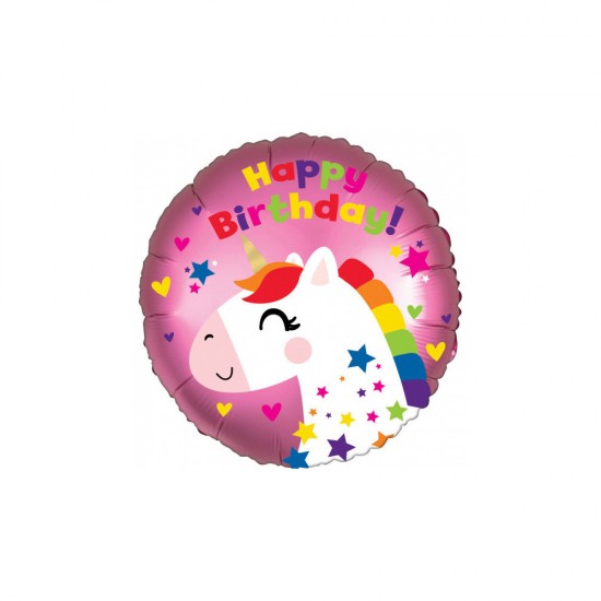 4129301 palloncino foil standard unicorn happy birthay