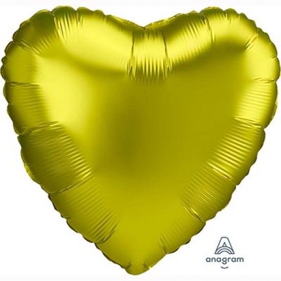 4188401 palloncino foil standard satin cuore limone luce