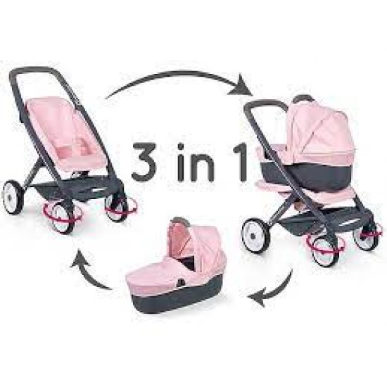 7600253116 bebe' confort passeggino + carrozzina combi rosa