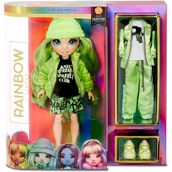 Mg-569646 rainbow high jade hunter fashion doll