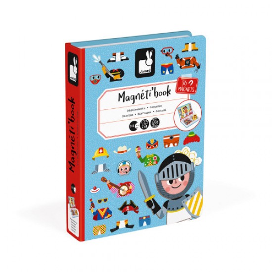 J02719 janod magneti'book costumi ragazzi 46 magneti