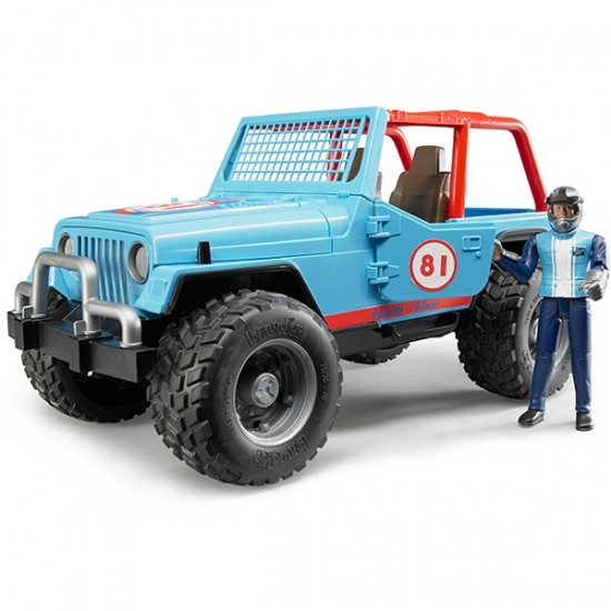 02541 bruder  jeep cross country race blu con pilota
