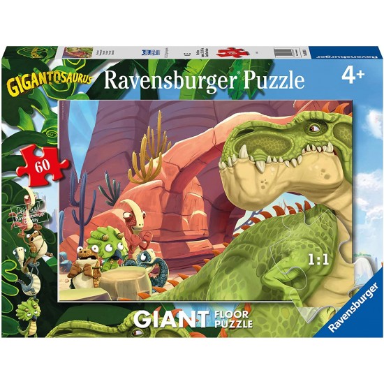 03093 puzzle 60 pz giganti da pavimento gigantosaurus