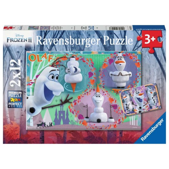 05153 puzzle 2x12 pz frozen 2 olaf
