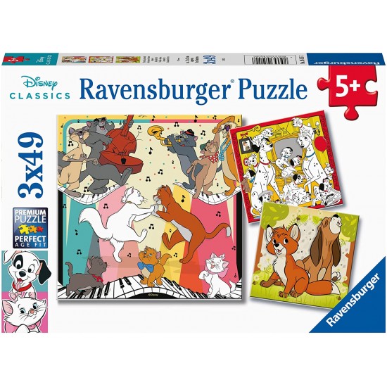 05155 puzzle 3x49 pz disney classics