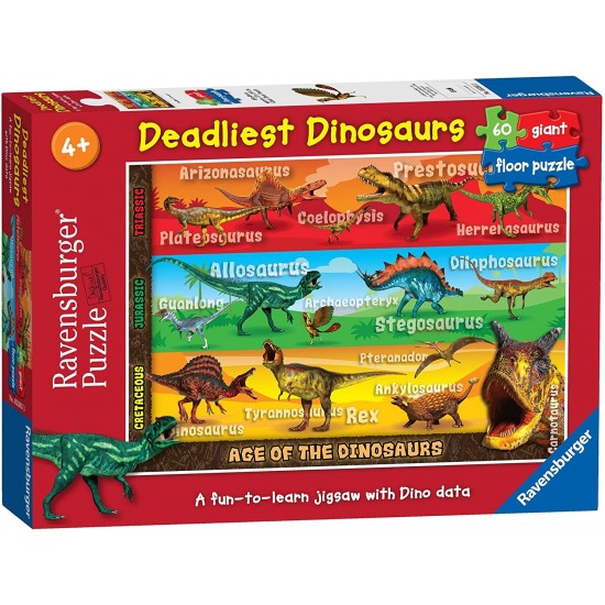 05393 puzzle 60 pz giant dinosauri