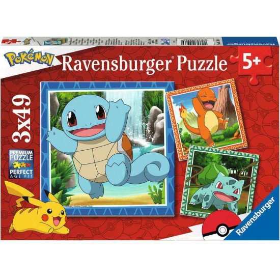 05586 puzzle 3x49 pz pokemon