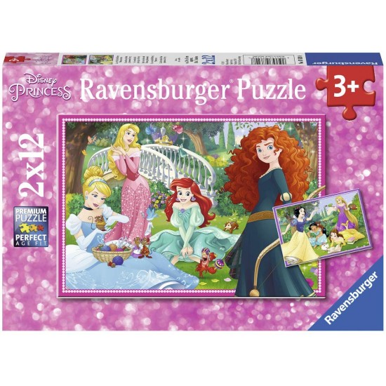 07620 puzzle 2x12 pz disney princess