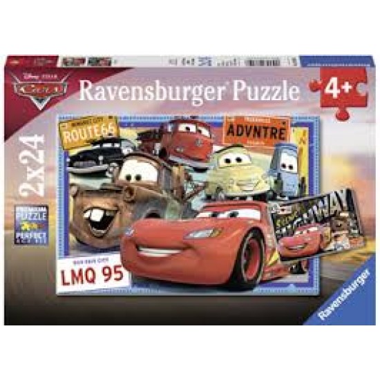 07819 puzzle 2x24 pz cars