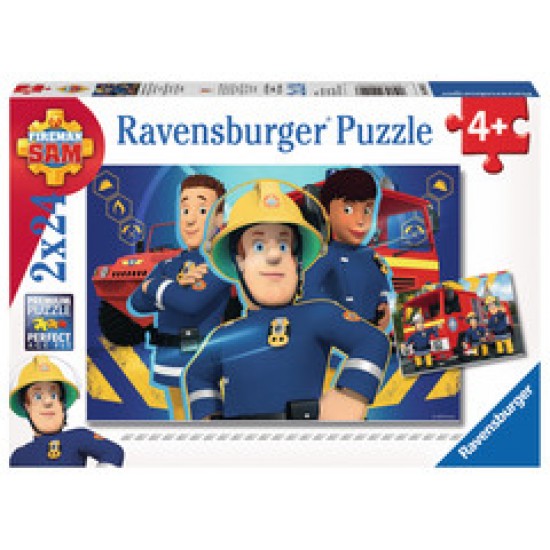 09042 puzzle 2x24 pz sam il pompiere