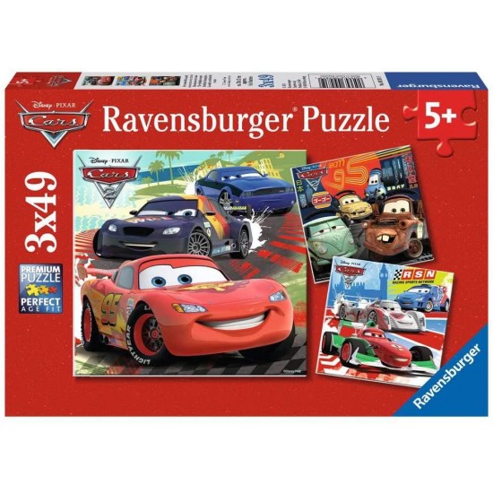 09281 puzzle 3x49 pz cars 2