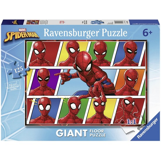 09790 puzzle 125 giganti da pavimento spiderman