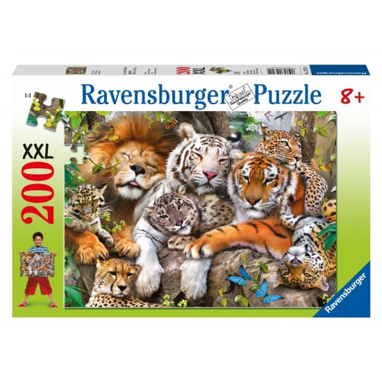 12721 puzzle 200 pz xxl grandi felini