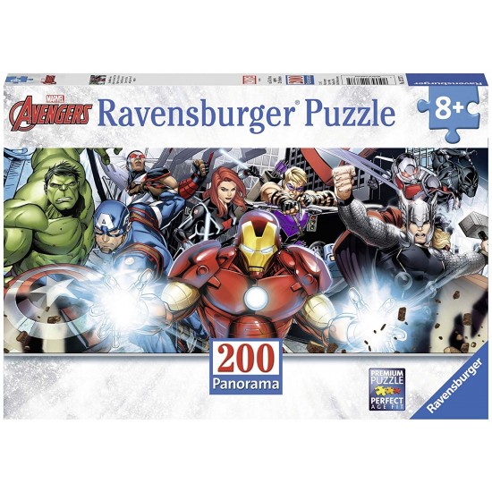 12737 puzzle 200 pz xxl avengers panorama