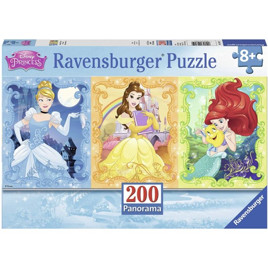 12825 puzzle 200 pz xxl principesse disney panorama