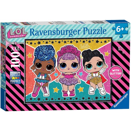 12881 puzzle 100 pz xxl l.o.l glitter