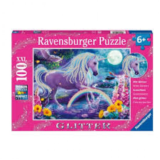 12980 puzzle 100 pz xxl unicorno scintillante