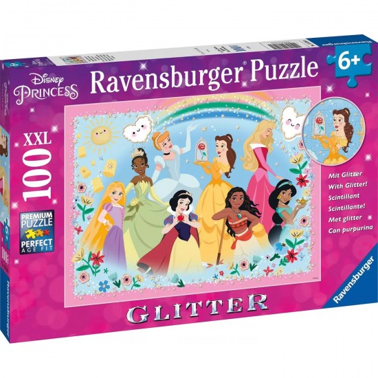 13326 puzzle 100 pz xxl disney princess glitter