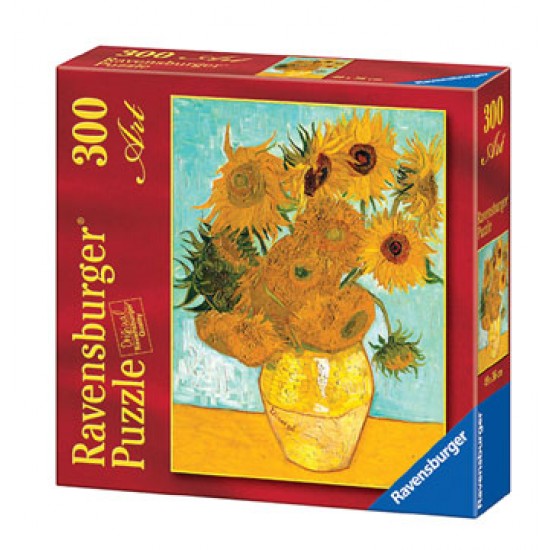 14006 puzzle 300 pz arte van gogh: vaso di girasoli