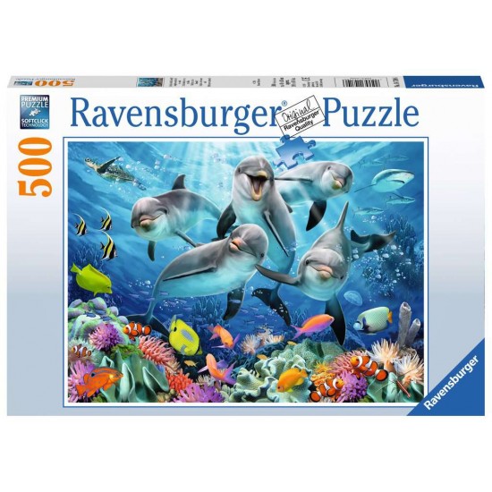 14710 puzzle 500 pz delfini