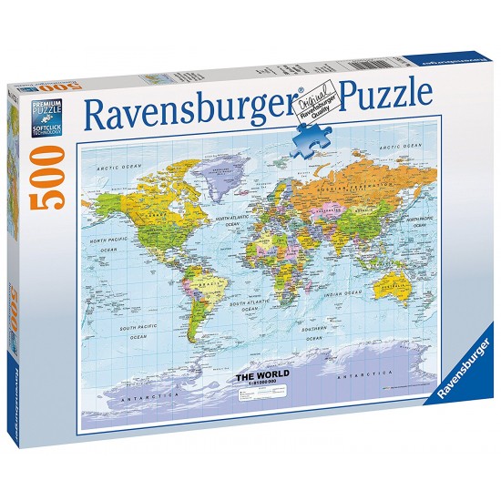 14755 puzzle 500 pz cartina politica