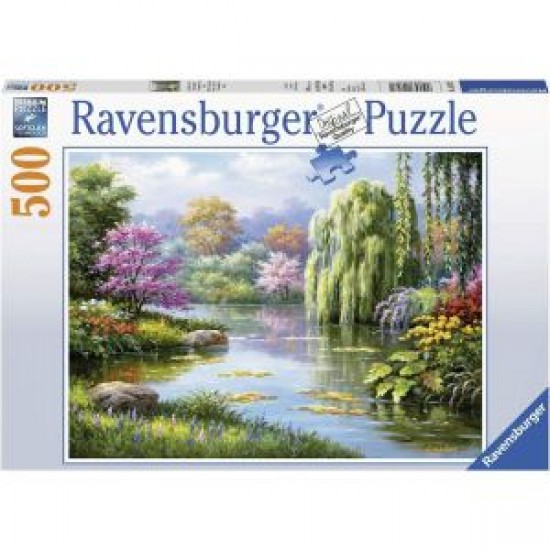 14827 puzzle 500 pz vista romantica dello stagno