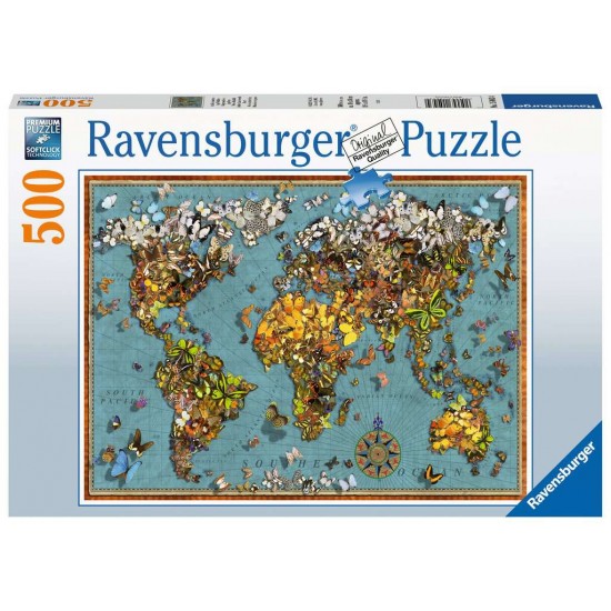 15043 puzzle 500 pz mondo di farfalle