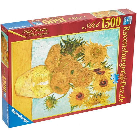 16206 puzzle 1500 pz van gogh: vaso con girasoli