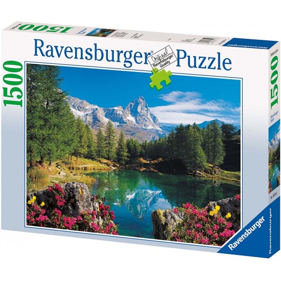 16341 puzzle 1500 pz lago alpino con cervino
