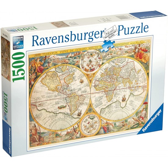 16381 puzzle 1500 pz mappamondo storico