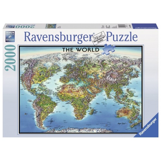 16683 puzzle 2000 pz world map