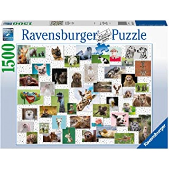 16711 puzzle 1500 pz collage di animali divertenti