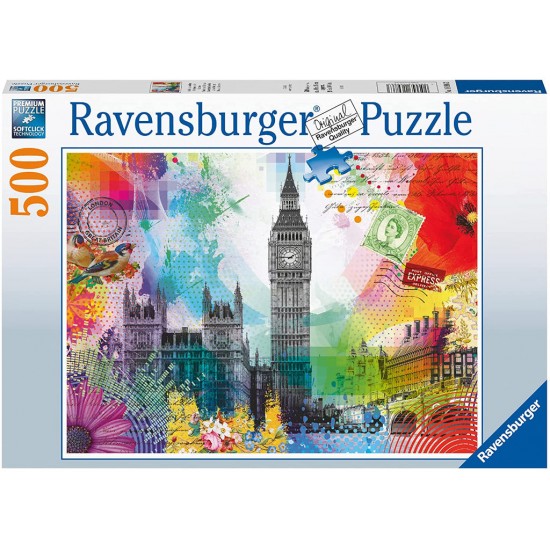 16986 puzzle 500 pz cartolina di londra