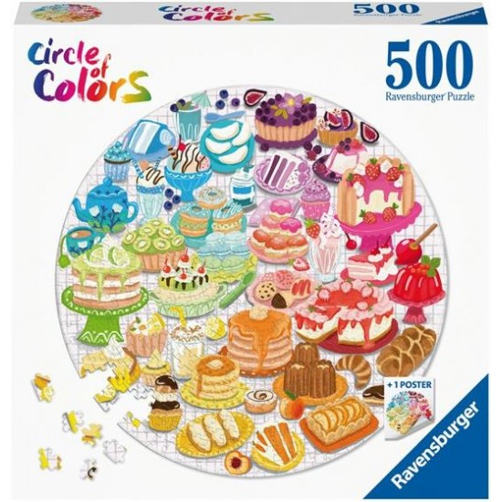 17171 puzzle 500 pz round dessert