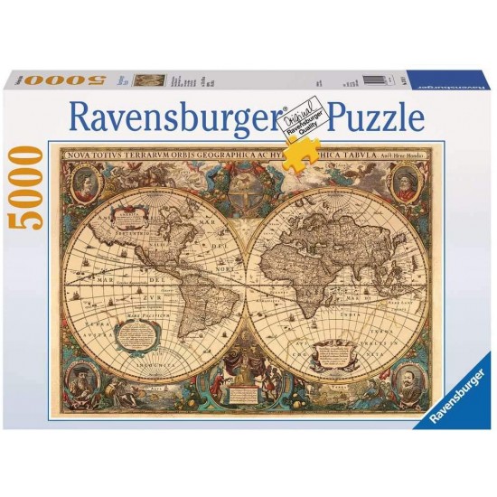 17411 puzzle 5000 pz mappamondo storico