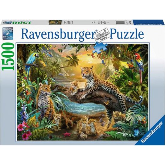 17435 puzzle 1500 pz leopardi nella giungla