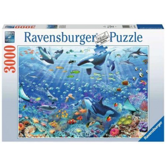 17444 puzzle 3000 pz variopinto mondo subacqueo