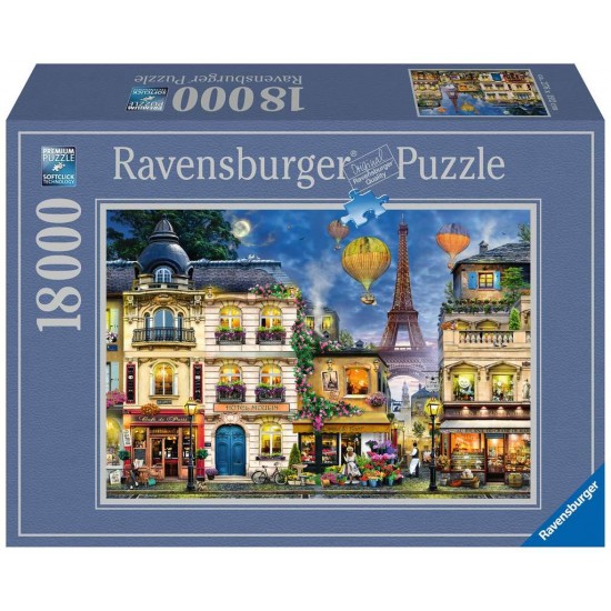17829 puzzle 18000 pz passegiata notturna a parigi