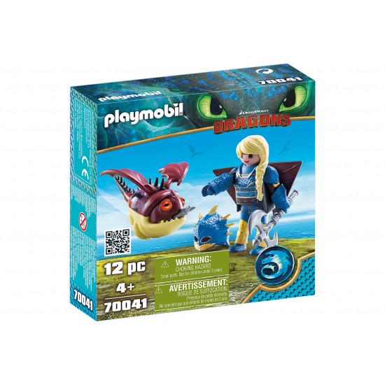 Playmobil 70041 astrid con tuta da volo e gargarozzone