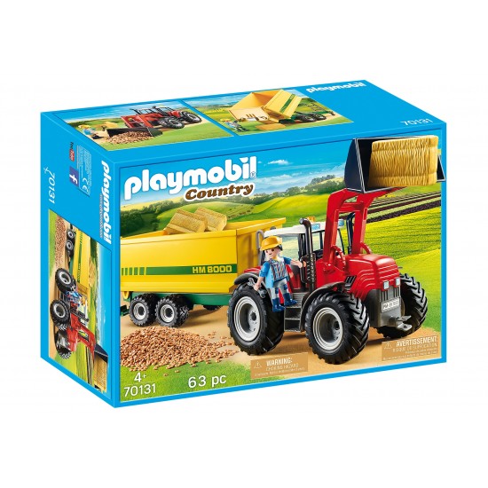 Playmobil 70131 trattore con rimorchio per mangime
