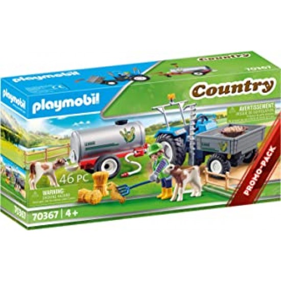 Playmobil 70367 trattore con serbatoio d'acqua